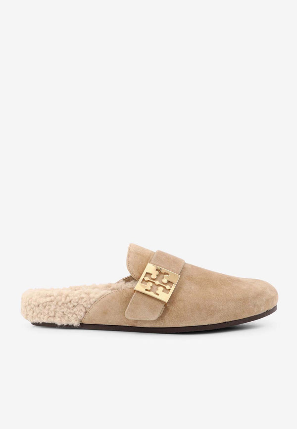 Tory Burch Mellow Suede Flat Mules Beige 163612_250