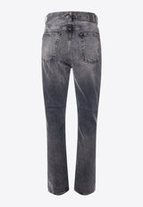 Haikure Fergus Spider Straight-Leg Jeans Black HEM03228DF119_L0790