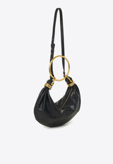 Chloé  Small Bracelet Grained Leather Hobo Bag Black C24AS611N72_001