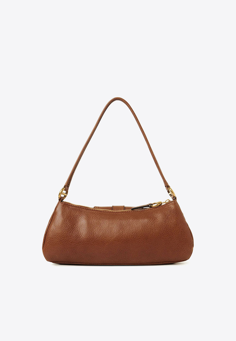 Chloé The 99 Grained Leather Shoulder Bag Brown C24AS710N84_26M