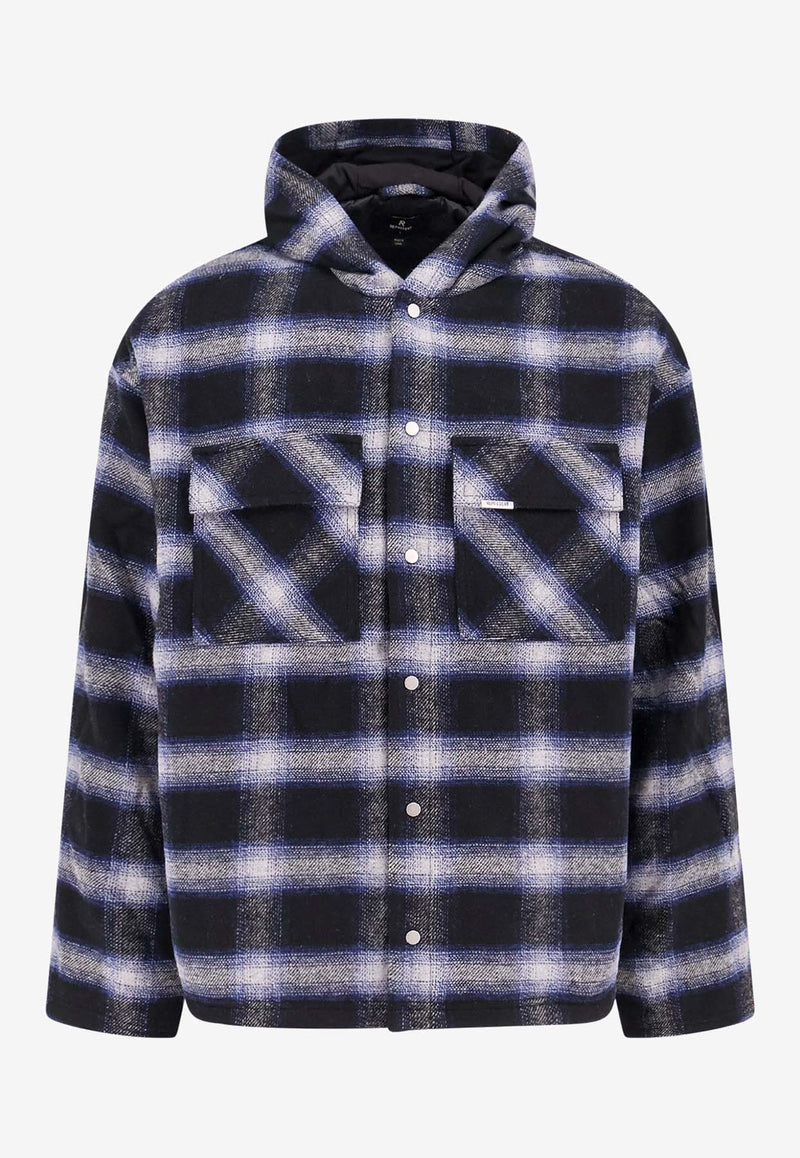 Represent Plaid Check Overshirt Blue MLM2136_224