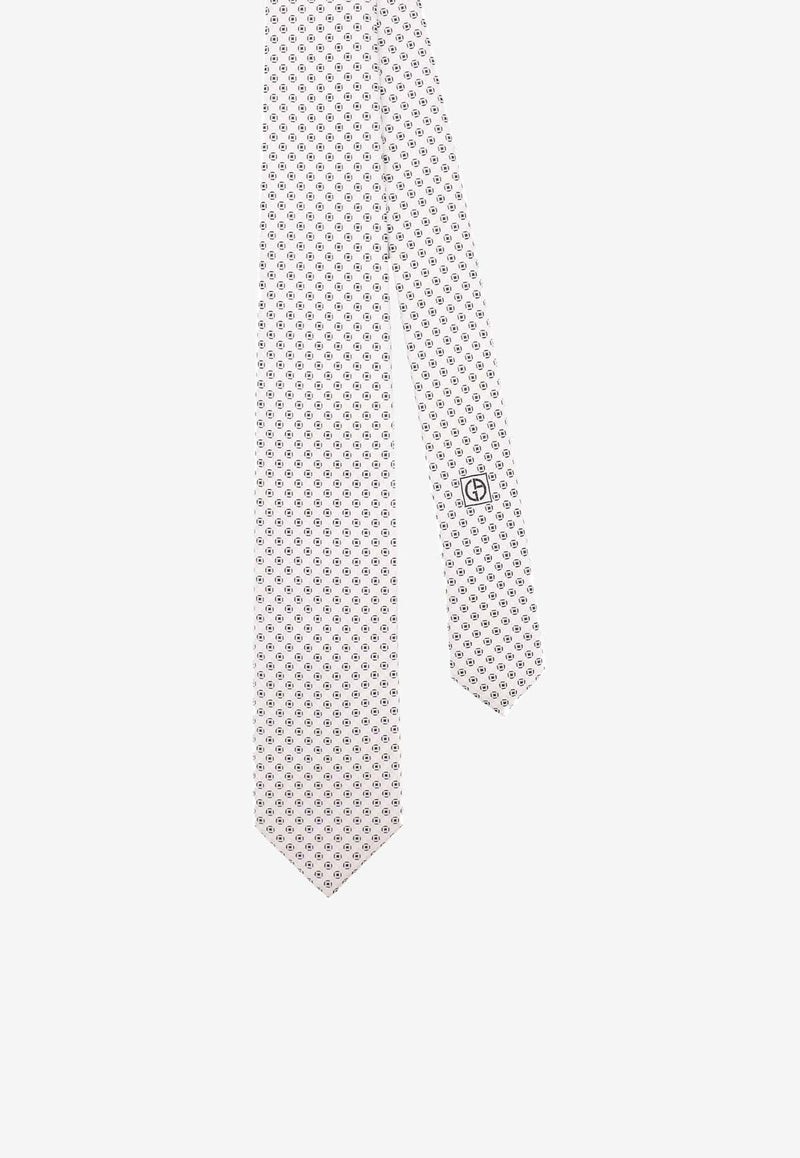 Giorgio Armani Jacquard Silk Tie Gray 3600874F917_00017