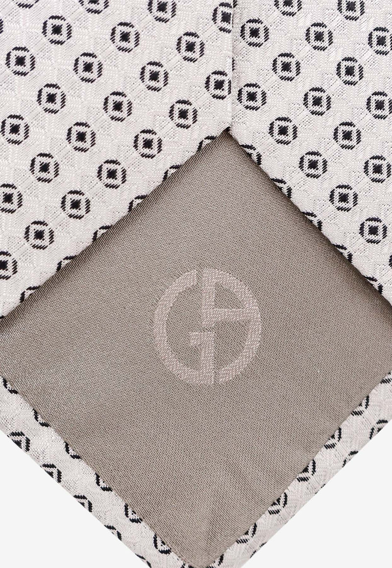 Giorgio Armani Jacquard Silk Tie Gray 3600874F917_00017