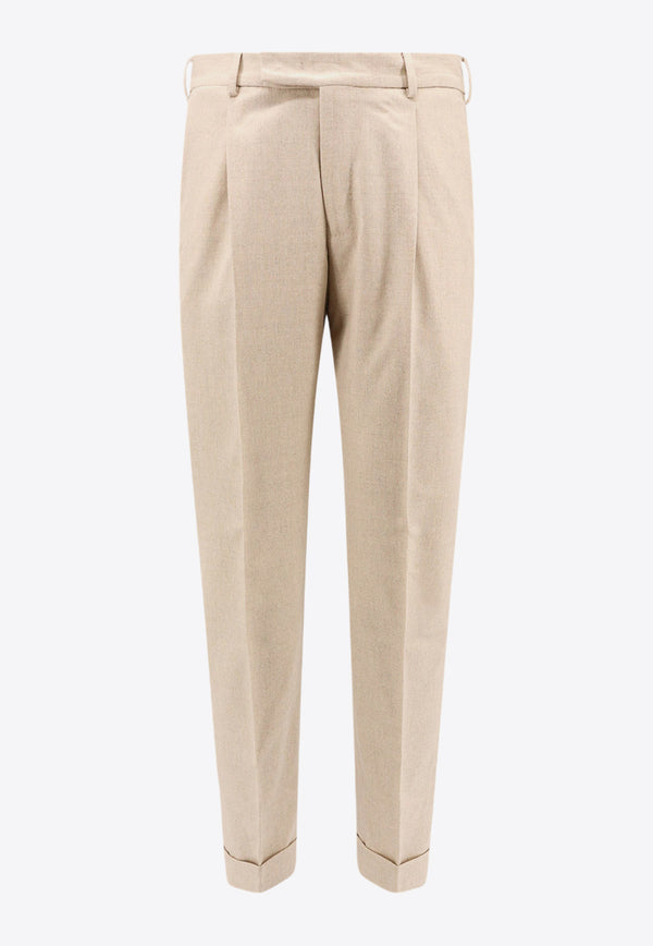 PT Torino Straight-Leg Tailored Pants Beige CORFZAZ40FWDTO03_0020