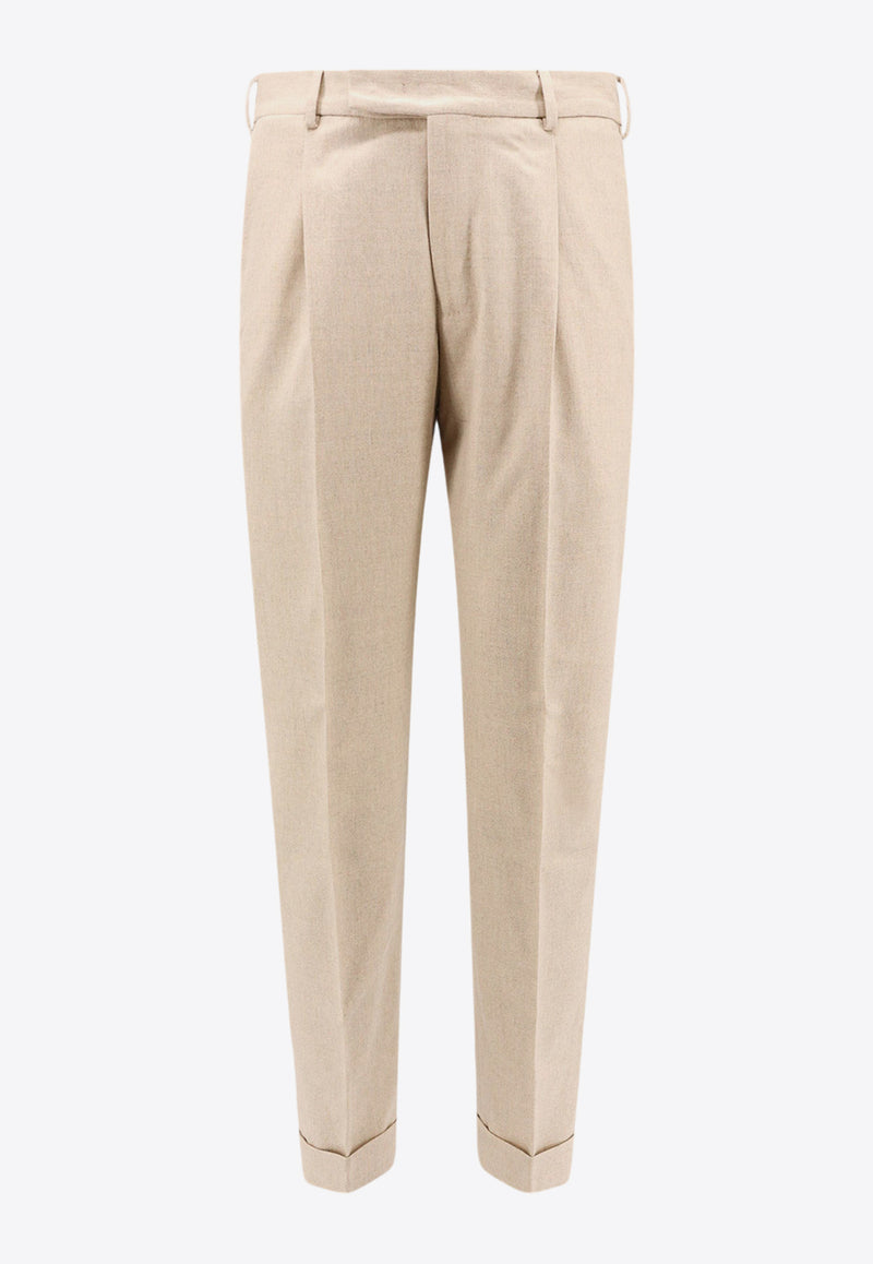 PT Torino Straight-Leg Tailored Pants Beige CORFZAZ40FWDTO03_0020