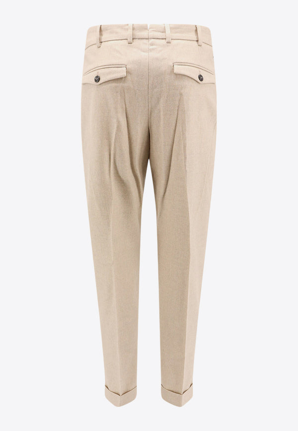 PT Torino Straight-Leg Tailored Pants Beige CORFZAZ40FWDTO03_0020