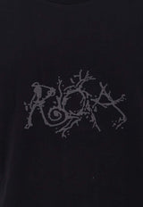 ROA Graphic Print Crewneck T-shirt Black RBMW0253JY21_BLK0001