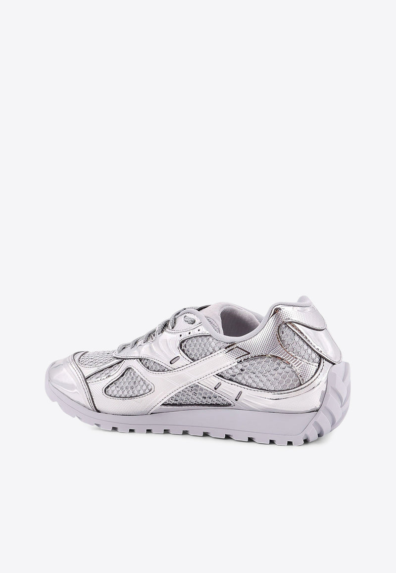 Bottega Veneta Orbit Metallic Low-Top Sneakers Silver 741357V4V51_1414