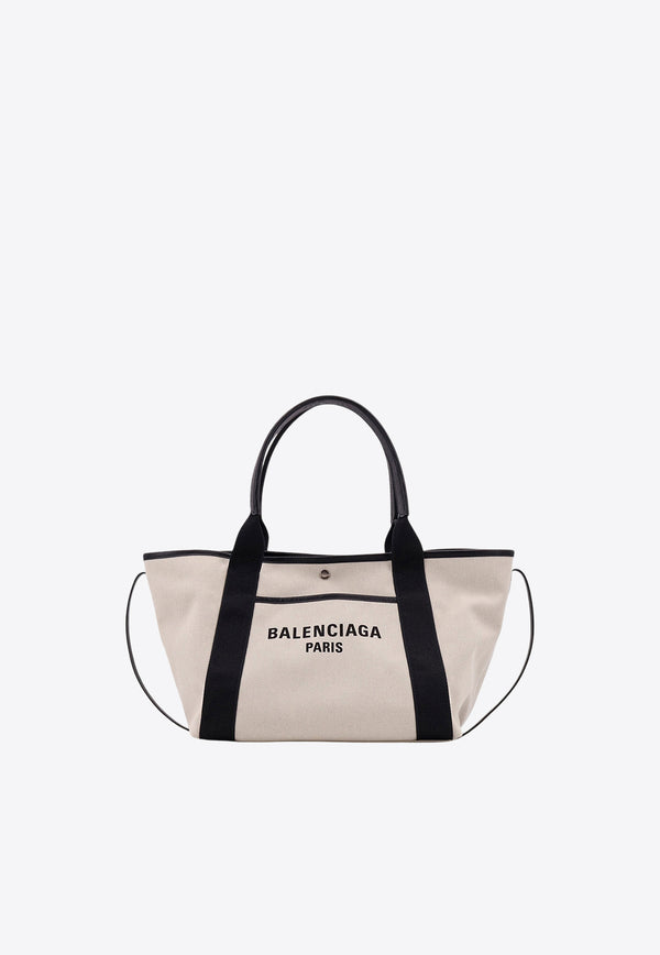 Balenciaga Medium Biarritz Canvas Tote Bag Beige 8051092ABBN_9260