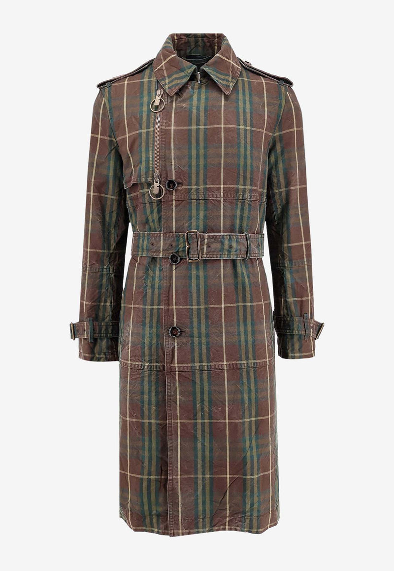 Burberry Signature Check Trench Coat Brown 8098475_C1480