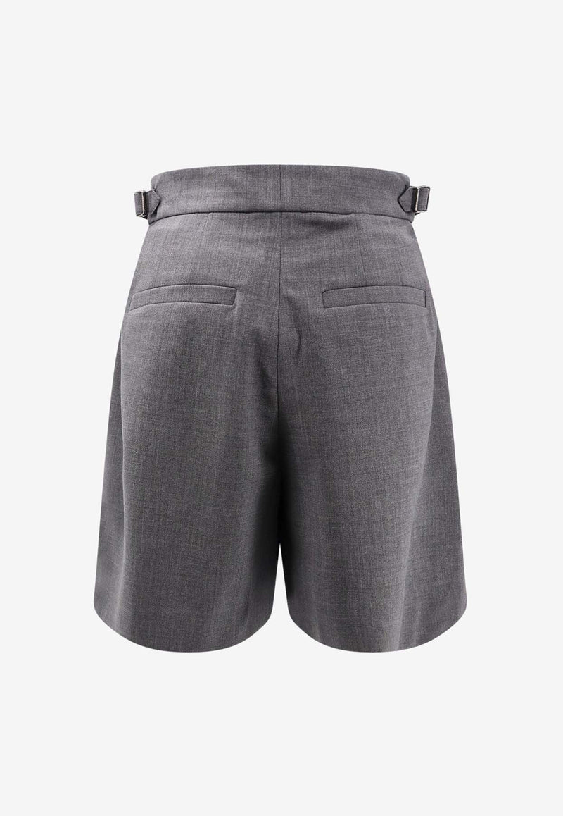 Brunello Cucinelli Tailored Wool-Blend Shorts Gray M0W07P8768_C4078