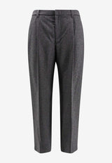 Brunello Cucinelli Straight-Leg Tailored Pants Gray MD588P8632_C032