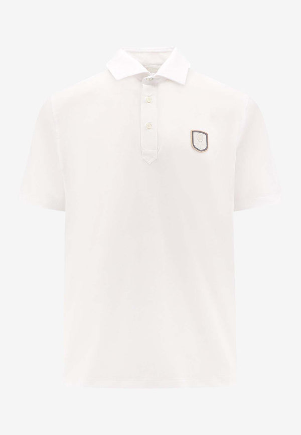 Brunello Cucinelli Logo Patch Polo T-shirt White MW8573937T_CJW12