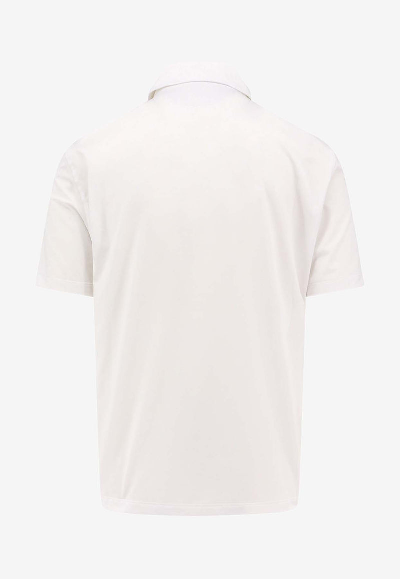 Brunello Cucinelli Logo Patch Polo T-shirt White MW8573937T_CJW12