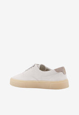 Brunello Cucinelli Low-Top Suede Sneakers White MPUSISP310_CAL87