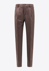 Incotex Straight-Leg Tailored Pants Brown ZX541T1645B_610