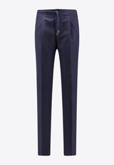 Incotex Straight-Leg Tailored Pants Blue 1T00781645B_825