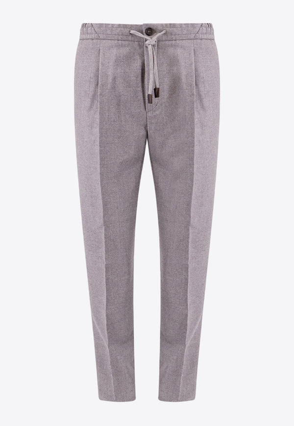 Incotex Straight-Leg Tailored Pants Gray 1T00781645B_910