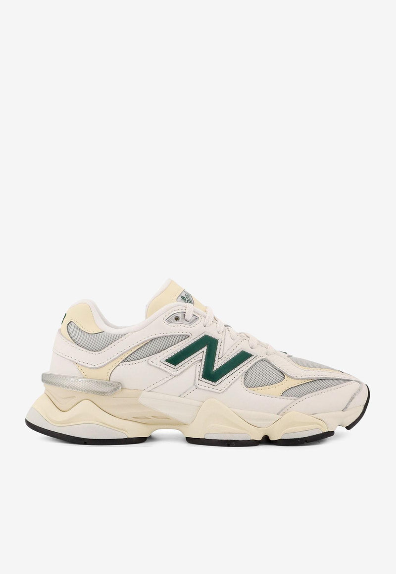 New Balance 9060 Leather and Mesh Sneakers White U9060ESE_OFFWHITE