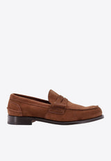 Church
s Pembrey Suede Penny Loafers Brown EDB0039VE_F0ADV