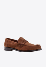 Church
s Pembrey Suede Penny Loafers Brown EDB0039VE_F0ADV