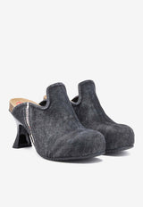 Diesel Woodstock 80 Denim Mules Black Y03372P3997_T8013