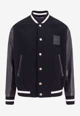 Givenchy 4G Patch Varsity Bomber Jacket Black BM011S6Y3K_001