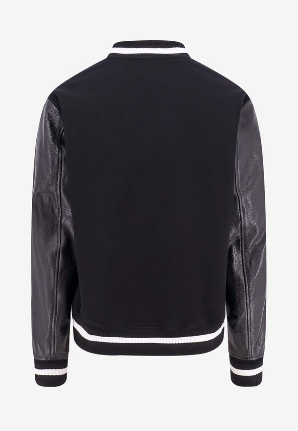 Givenchy 4G Patch Varsity Bomber Jacket Black BM011S6Y3K_001