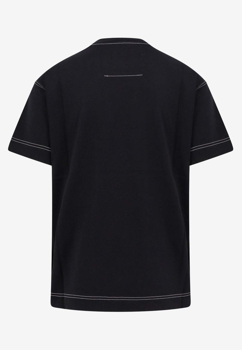 Givenchy 4G Patch Crewneck T-shirt Black BM71MG3YPQ_004