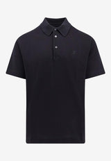 Givenchy 4G Embroidered Polo T-shirt Black BM71KR3YCD_001