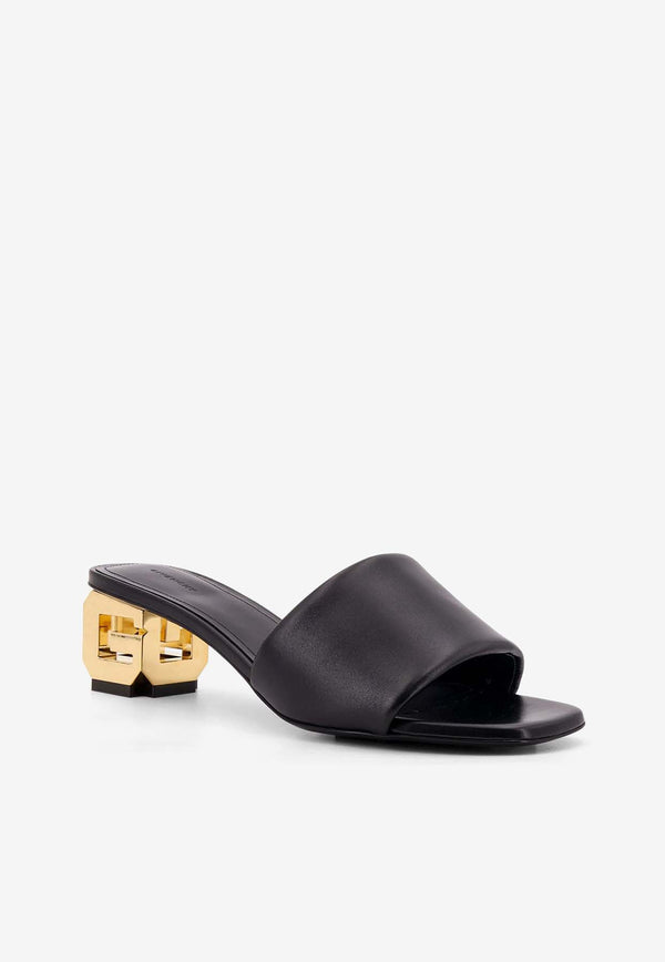 Givenchy G Cube 50 Leather Sandals Black BE3082E1Q4_001