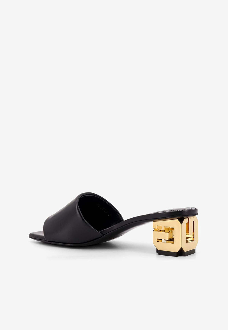 Givenchy G Cube 50 Leather Sandals Black BE3082E1Q4_001