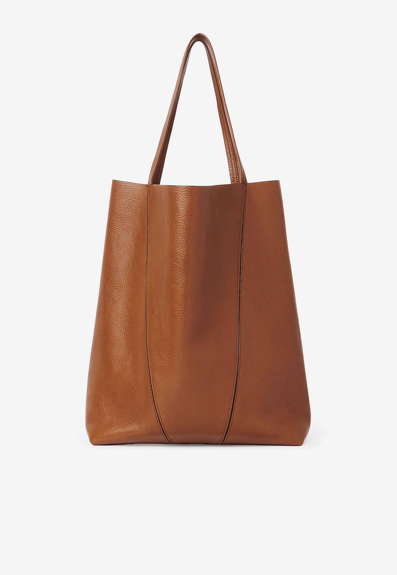 Chloé Spin Leather Tote Bag Brown C25SS811N84_26M