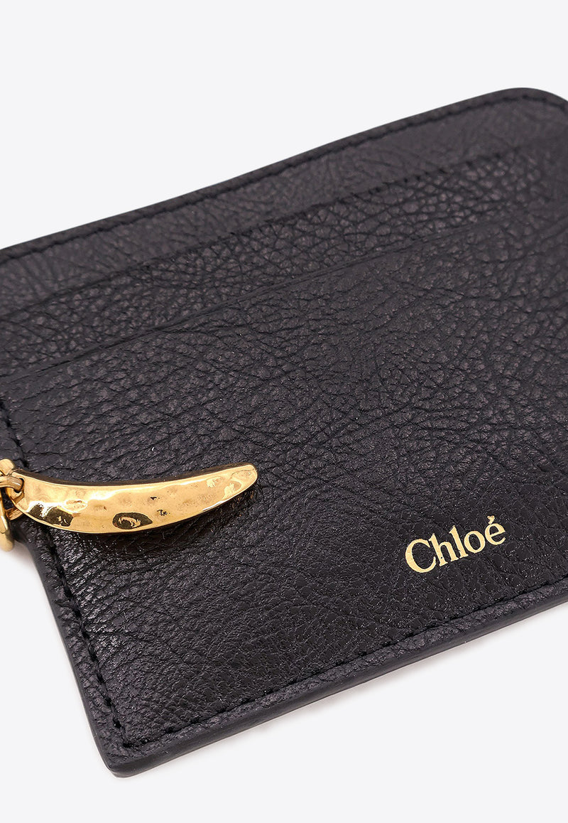 Chloé Banana Leather Cardholder Black CH25SP544N72_001