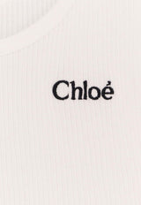 Chloé Logo Embroidered Tank Top 25SJH12180_101