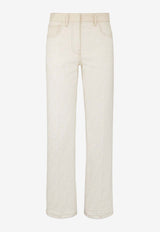 Fendi FF Jacquard Jeans Off-white FLP855AT21_F08QQ