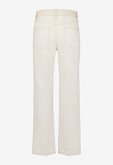 Fendi FF Jacquard Jeans Off-white FLP855AT21_F08QQ