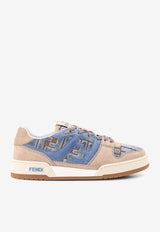 Fendi Match FF Monogram Suede Sneakers Blue 8E8625AOTH_F1R7S