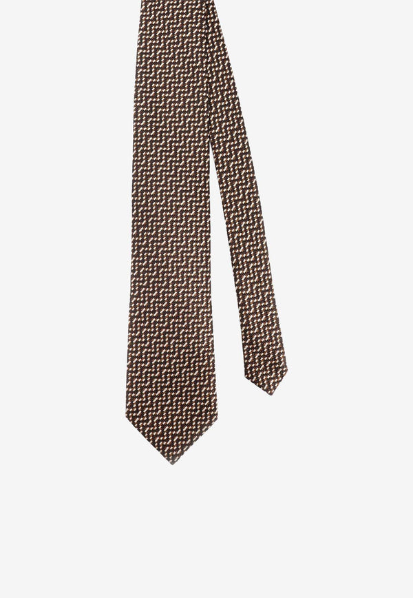 Tom Ford Patterned Silk Tie STE001S0083_ZBROW