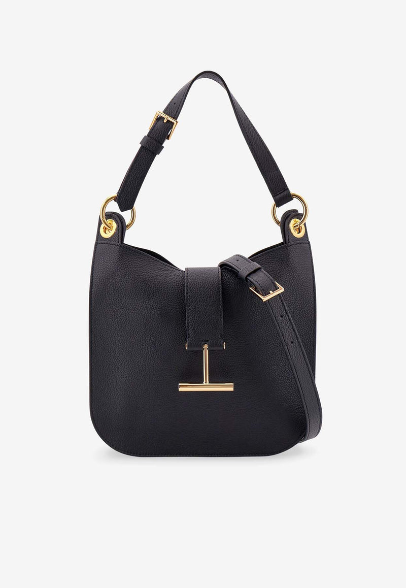 Tom Ford Small Tara Leather Shoulder Bag Black L1764LCL095G_1N001