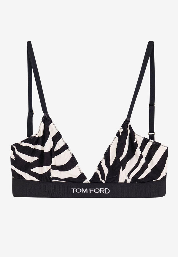 Tom Ford Zebra Print Bra Monochrome BRJ009JEP032_XECBL