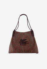 Etro Medium Libra Paisley Jacquard Tote Bag Brown WP1D0028AA060_M0019