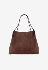 Etro Medium Libra Paisley Jacquard Tote Bag Brown WP1D0028AA060_M0019