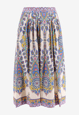 Etro Paisley Pleated Midi Skirt Multicolor WRFA011299SP5B3_X0800