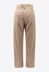 Brunello Cucinelli Straight-Leg Corduroy Pants Beige MA180P8797_C8644