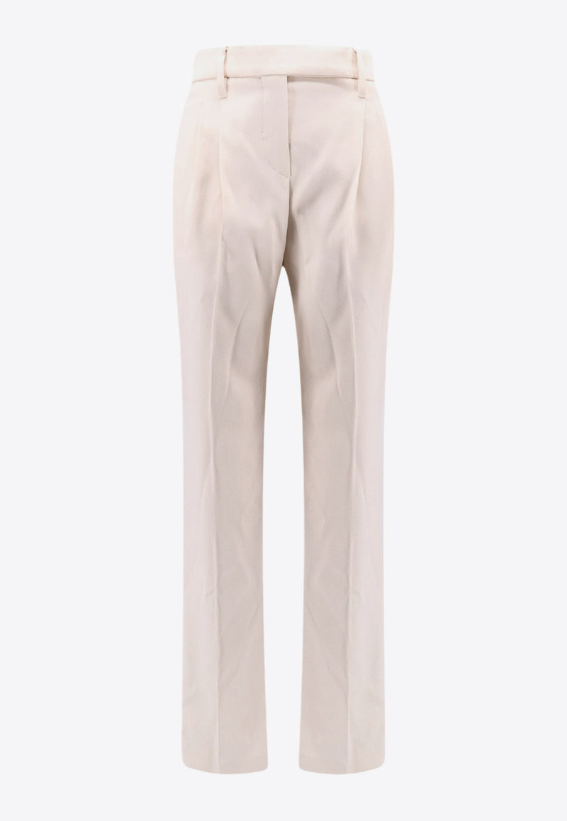 Brunello Cucinelli Straight-Leg Tailored Pants White MB117P8667_C1177