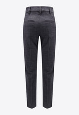 Brunello Cucinelli Wool Tailored Pants Gray MP116P8703_C001