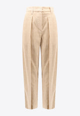 Brunello Cucinelli Straight-Leg Corduroy Pants Beige MP576P8562_C057