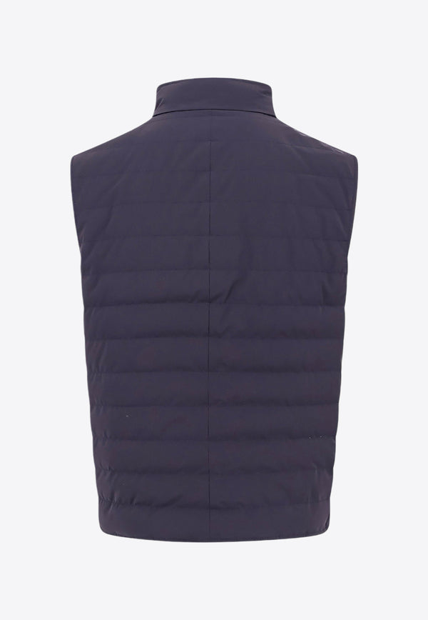 Brunello Cucinelli Quilted Zip-Up Vest Blue MM4911797_CZV03