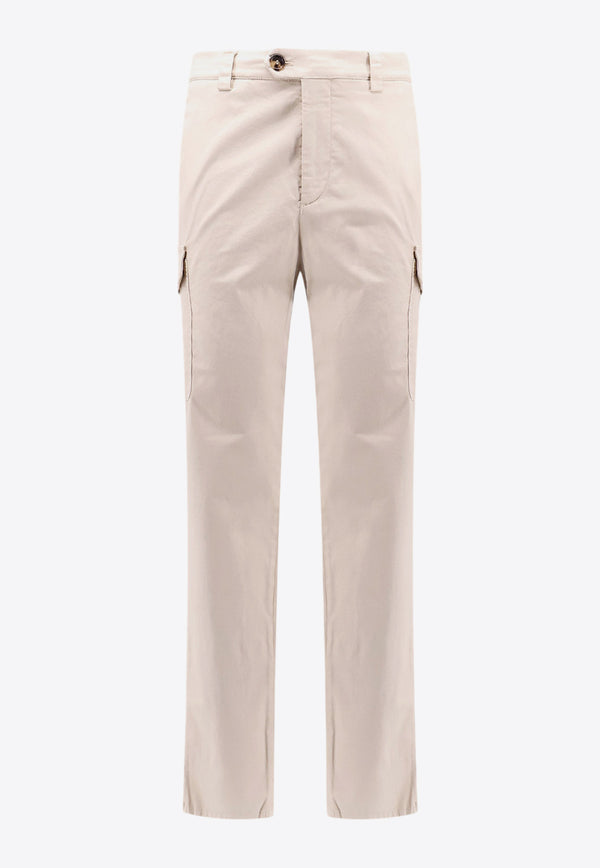 Brunello Cucinelli Straight-Leg Cargo Pants Beige M289LE1890_C6233